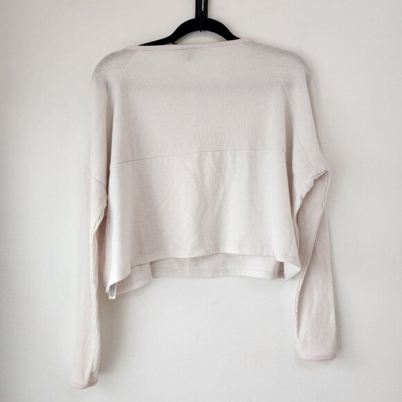 BUNDLE (2) Urban Outfitters Out From Under Cozy Thermal Shirts Black White XS - Picture 3 of 16